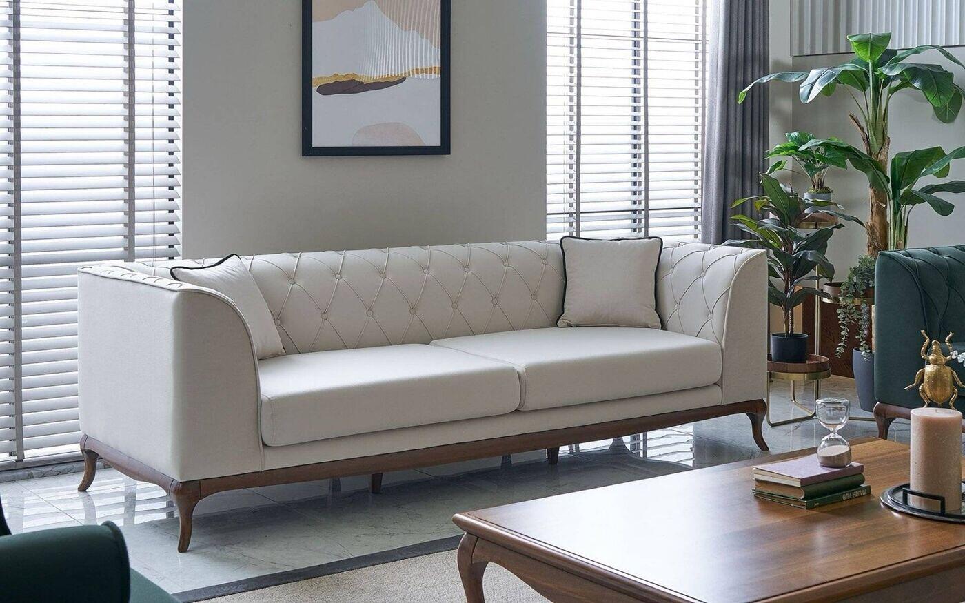 Art Walnut Sofa Set