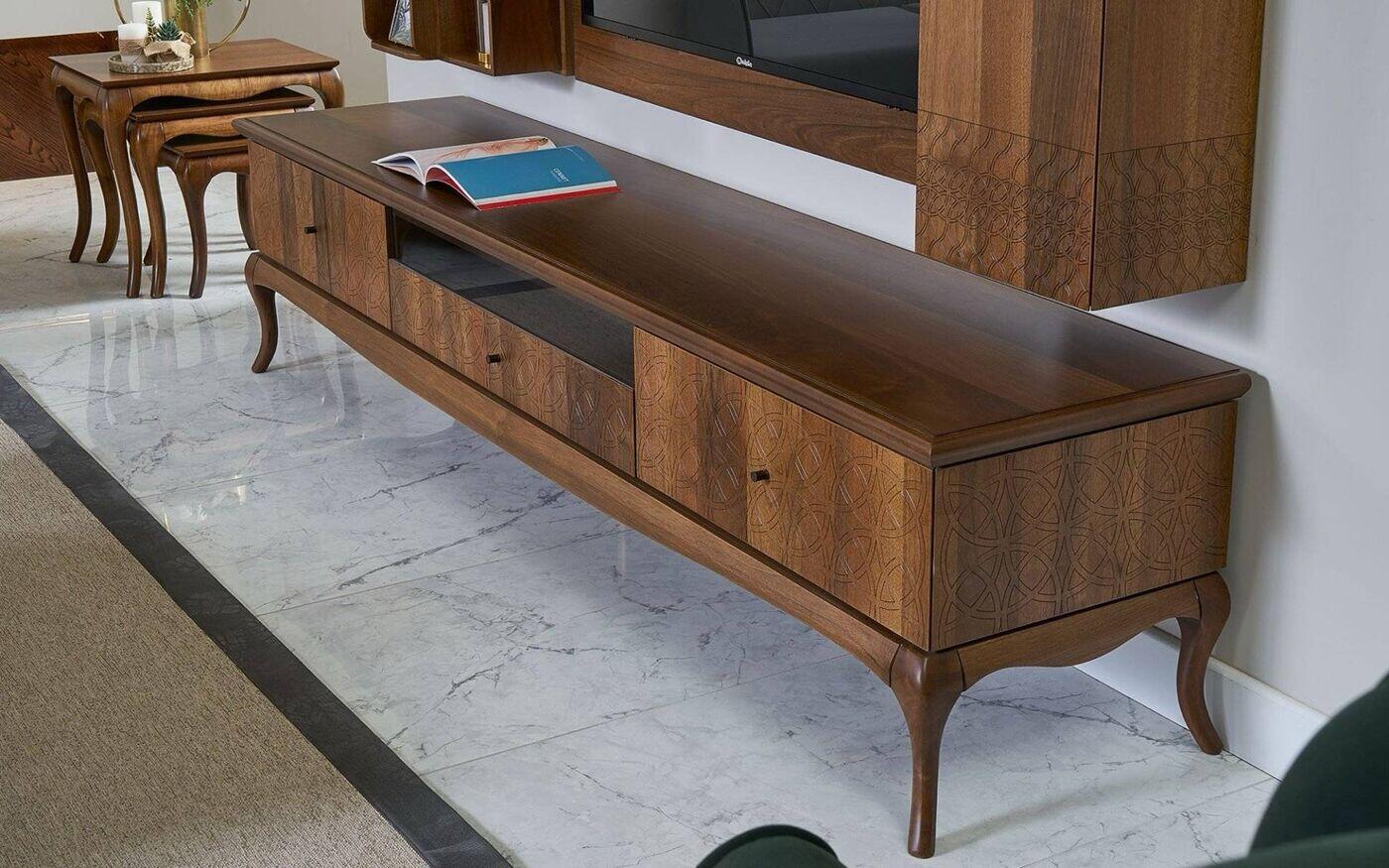 Art Walnut TV Unit
