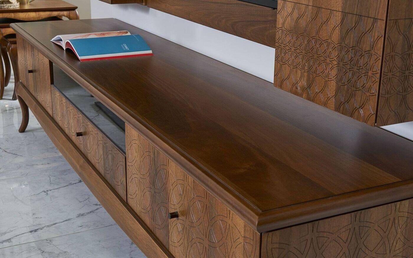 Art Walnut TV Unit