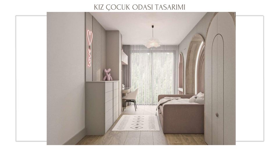Folkart Narlıdere Projesi · KIZ ÇOCUK ODASI TASARIMI