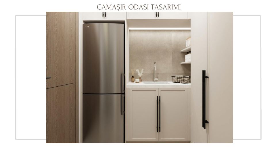 Folkart Narlıdere Projesi · ÇAMAŞIR ODASI TASARIMI