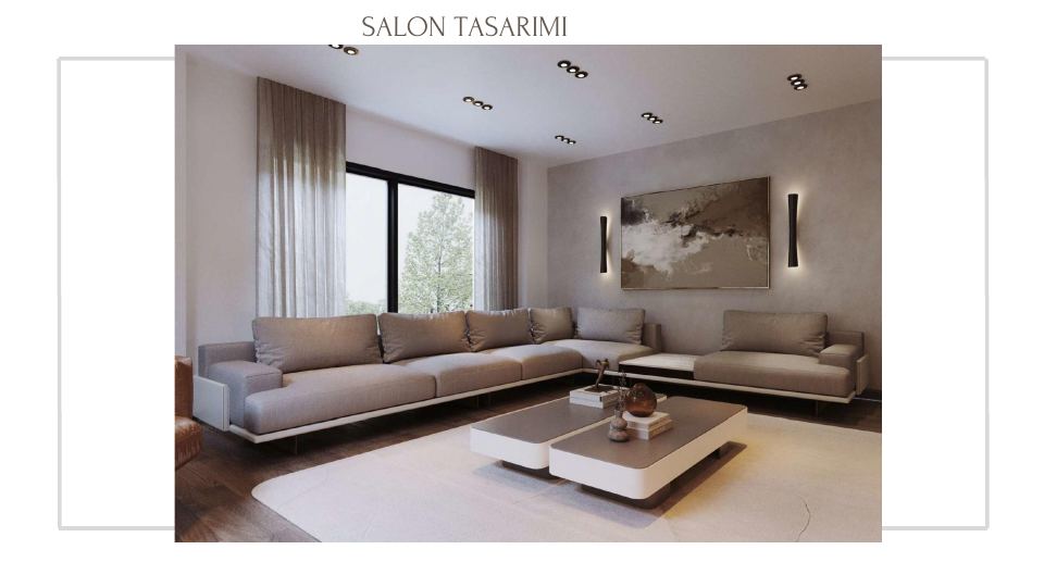 Ulamış Villa 13 Projesi · SALON TASARIMI