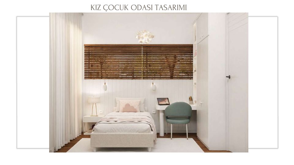 Çeşme Villa Projesi · KIZ ÇOCUK ODASI TASARIMI