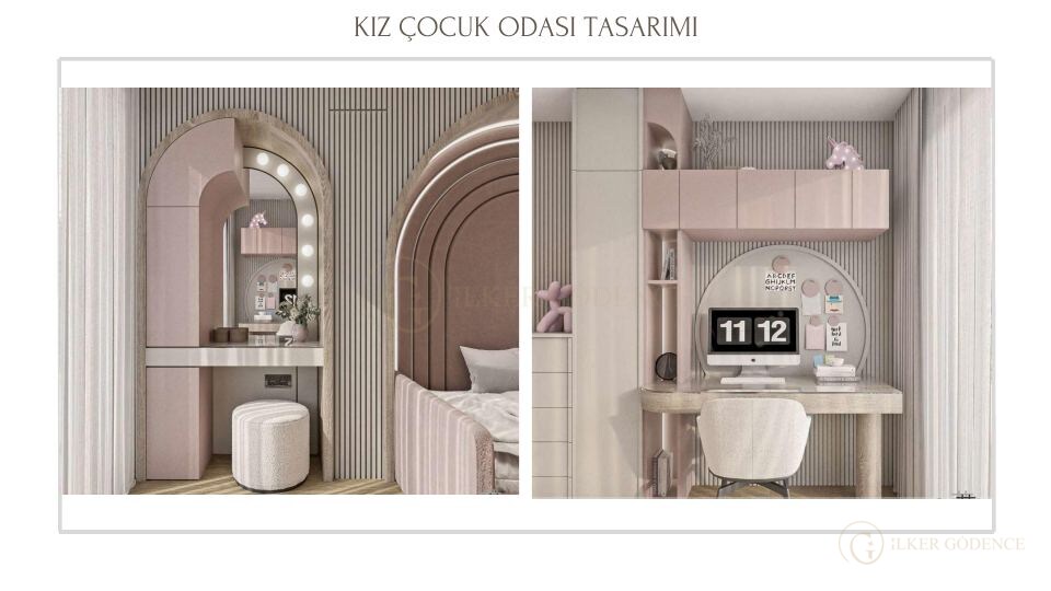 Folkart Narlıdere Projesi · KIZ ÇOCUK ODASI TASARIMI