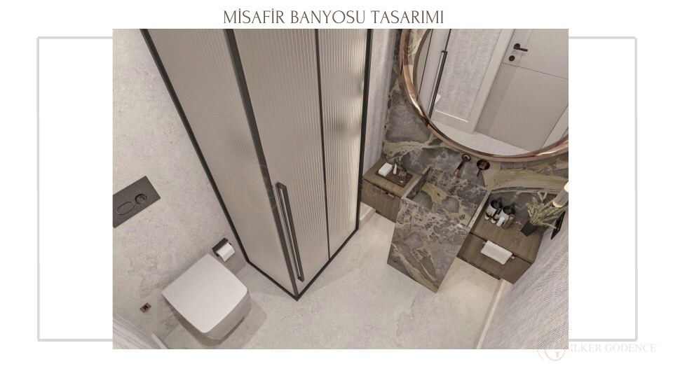 Folkart Narlıdere Projesi · MİSAFİR BANYOSU TASARIMI