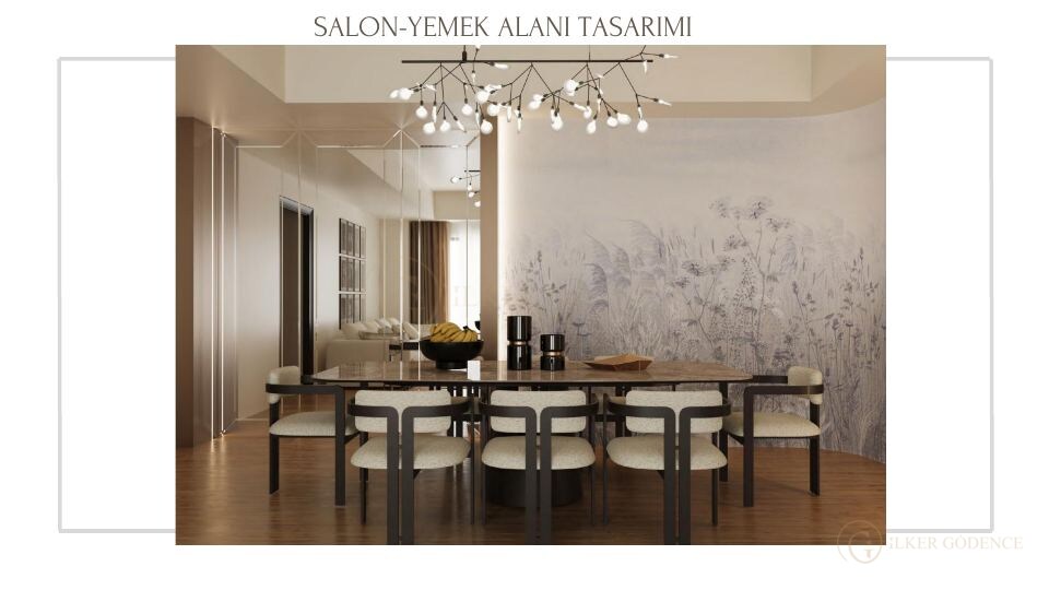 Neva Yalı Projesi · SALON-YEMEK ALANI TASARIMI