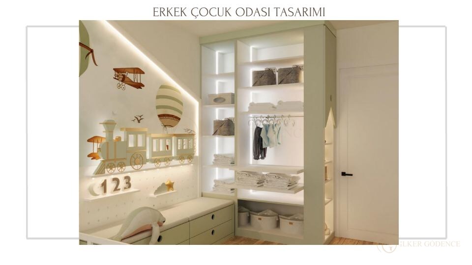 Neva Yalı Projesi · ERKEK ÇOCUK ODASI TASARIMI
