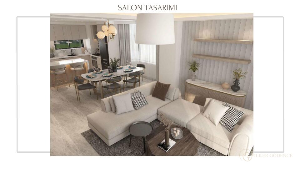 Bodrum Gümbet Villa Projesi · SALON TASARIMI
