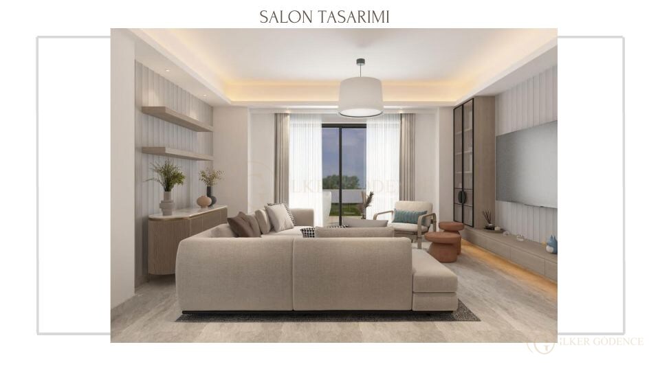 Bodrum Gümbet Villa Projesi · SALON TASARIMI