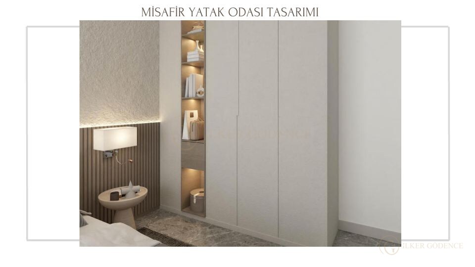 Bodrum Gümbet Villa Projesi · MİSAFİR YATAK ODASI TASARIMI