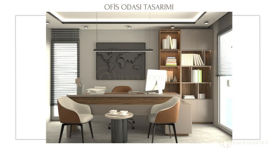 Manisa Hukuk Ofisi Projesi · OFİS ODASI TASARIMI